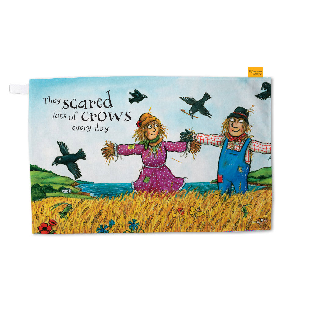 They Scared Lots of Crows Every Day Tea Towel