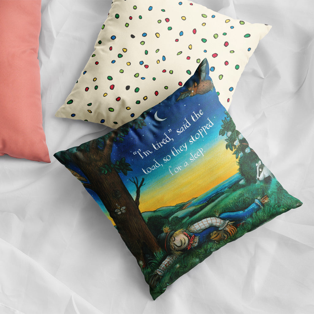 I'm Tired Said the Toad Cushion