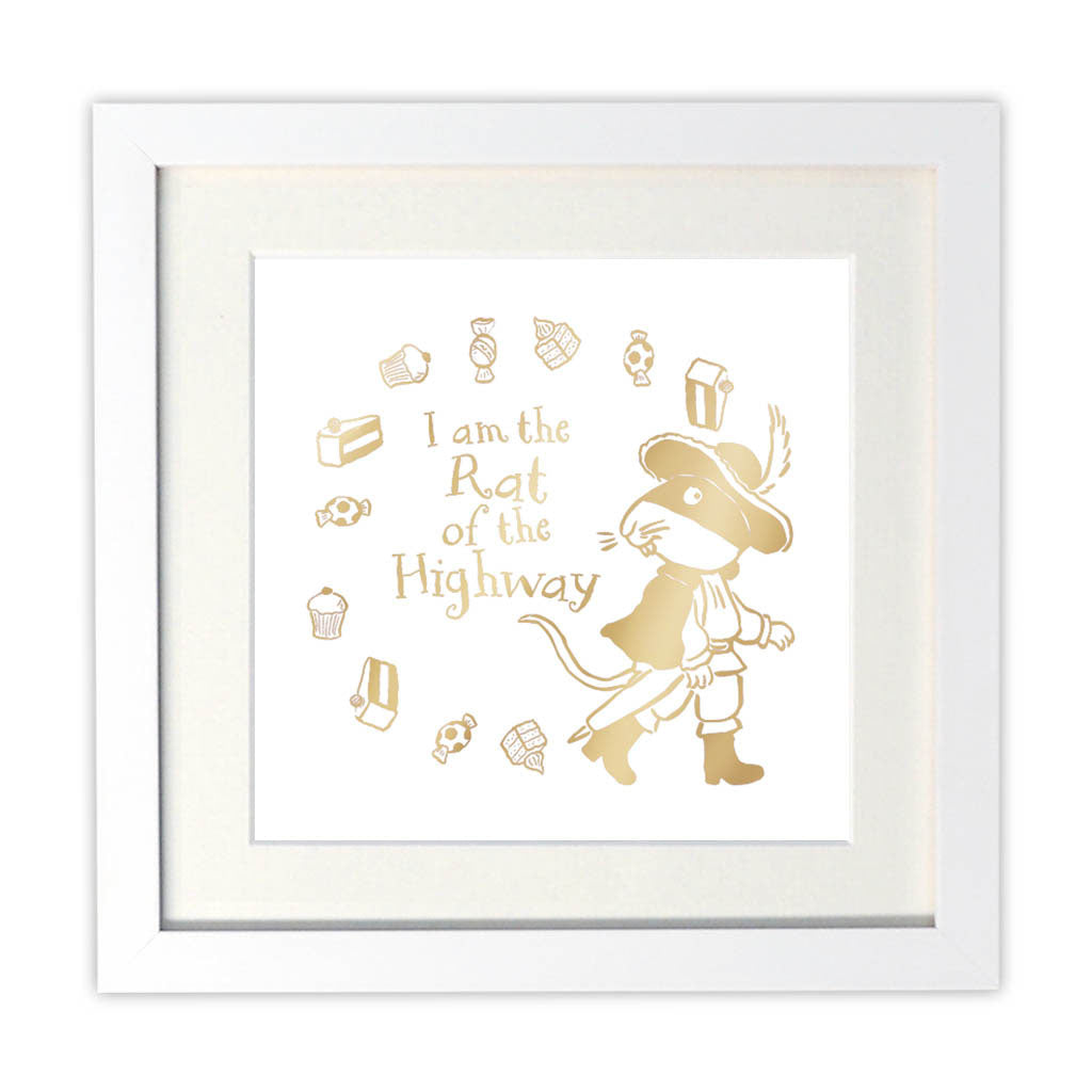 The Highway Rat Foil Art Print