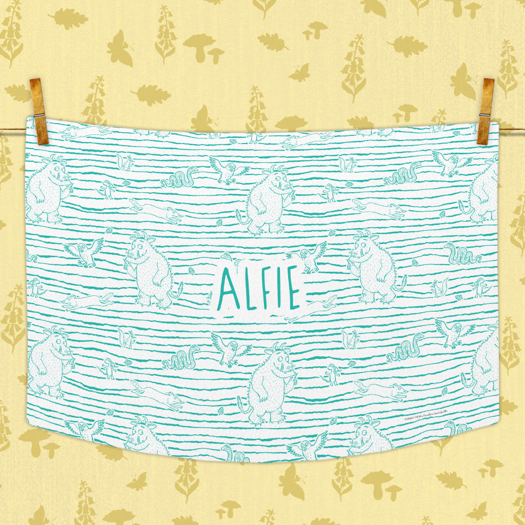 Gruffalo Pattern Personalised Baby Blanket
