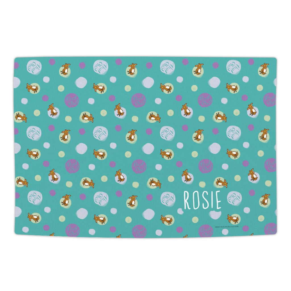 Gruffalo's Child Pattern Personalised Baby Blanket