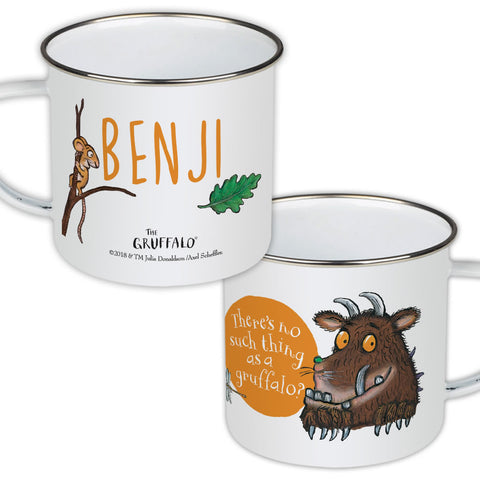 Gruffalo and Mouse Personalised Enamel Mug