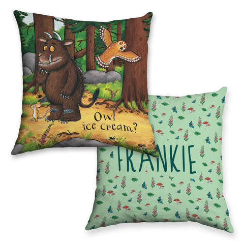 Owl Icecream Gruffalo Personalised Cushion