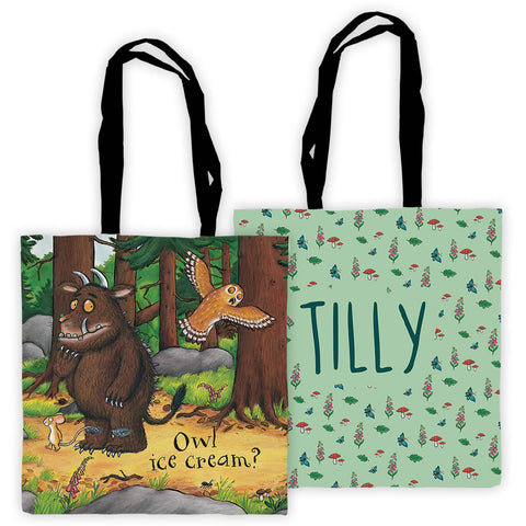 Owl Icecream Gruffalo Personalised Edge to Edge Tote Bag