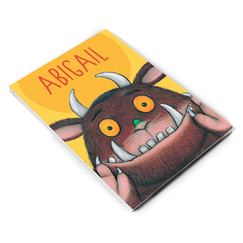 Yellow Gruffalo Personalised A5 Notepad