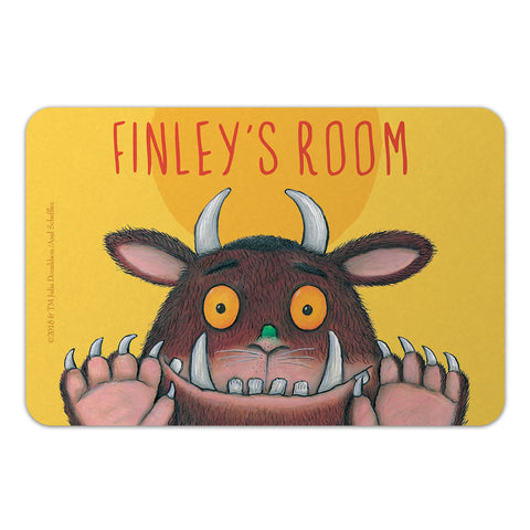 Personalised Yellow Gruffalo Personalised Door Plaque