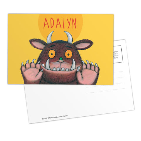 Yellow Gruffalo Personalised Postcard