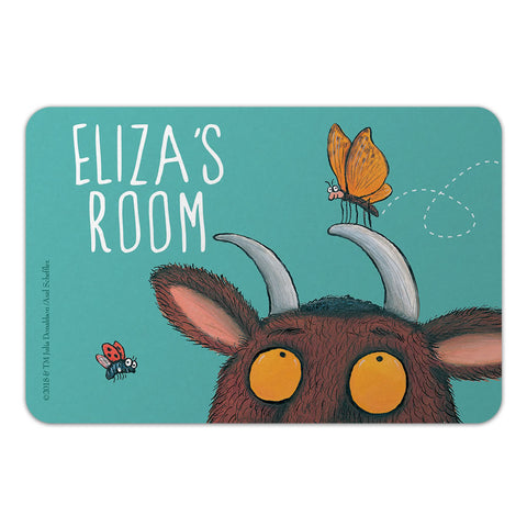 Personalised Blue Gruffalo Personalised Door Plaque