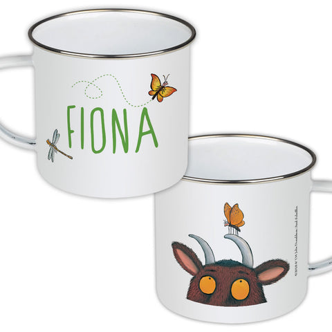 Gruffalo and Butterfly Personalised Enamel Mug