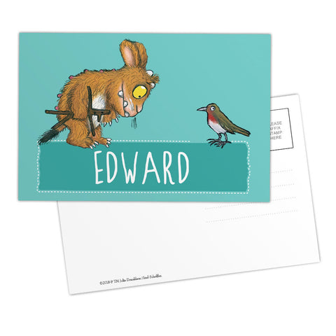 Blue Gruffalo's Child Personalised Postcard