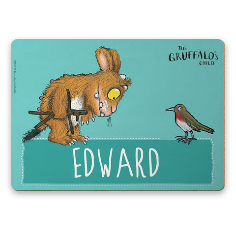 Blue Gruffalo's Child Personalised Placemat