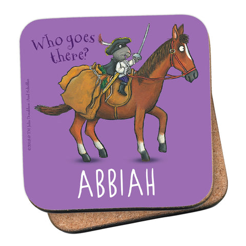 Purple Highway Rat Personalised Coaster