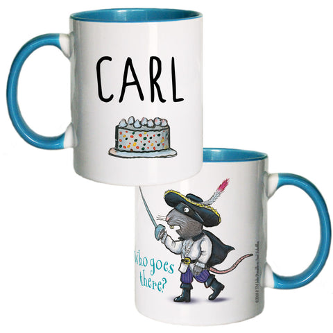 Blue Highway Rat Personalised Coloured Insert Mug