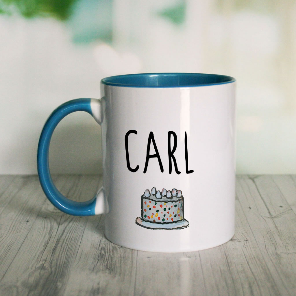 Blue Highway Rat Personalised Coloured Insert Mug (Lifestyle)