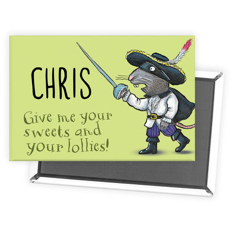 Green Highway Rat Personalised Magnet