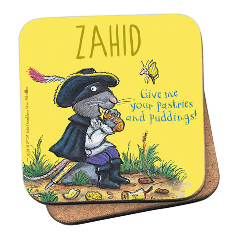 Yellow Highway Rat Personalised Coaster