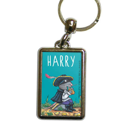 Greedy Highway Rat Personalised Metal Keyring