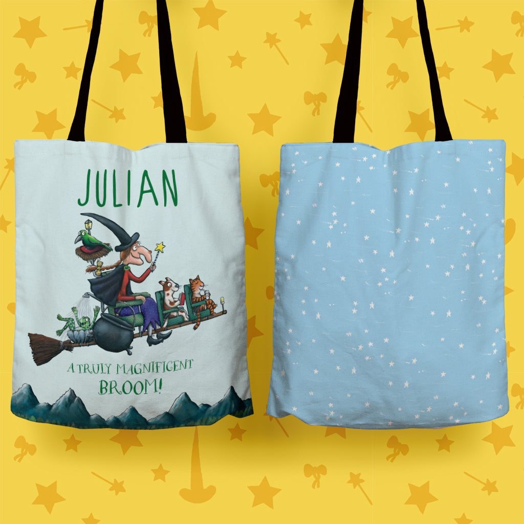 Magnificent Broom Personalised Edge to Edge Tote Bag