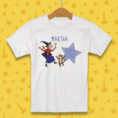 Witch and Cat Room on the Broom Personalised T-shirt