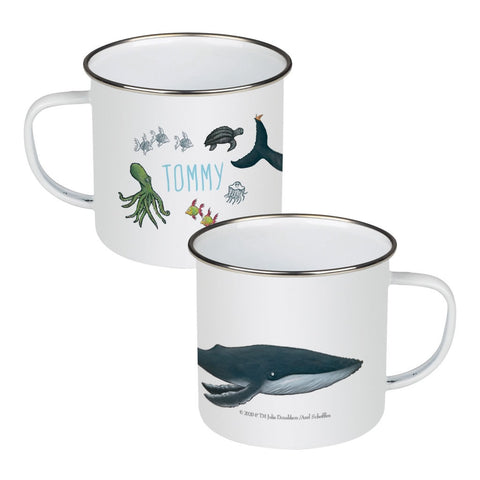 The Snail and the Whale - Personalised Enamel Mugs