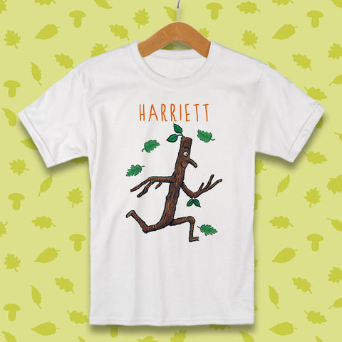Stick Man Running Personalised T-shirt