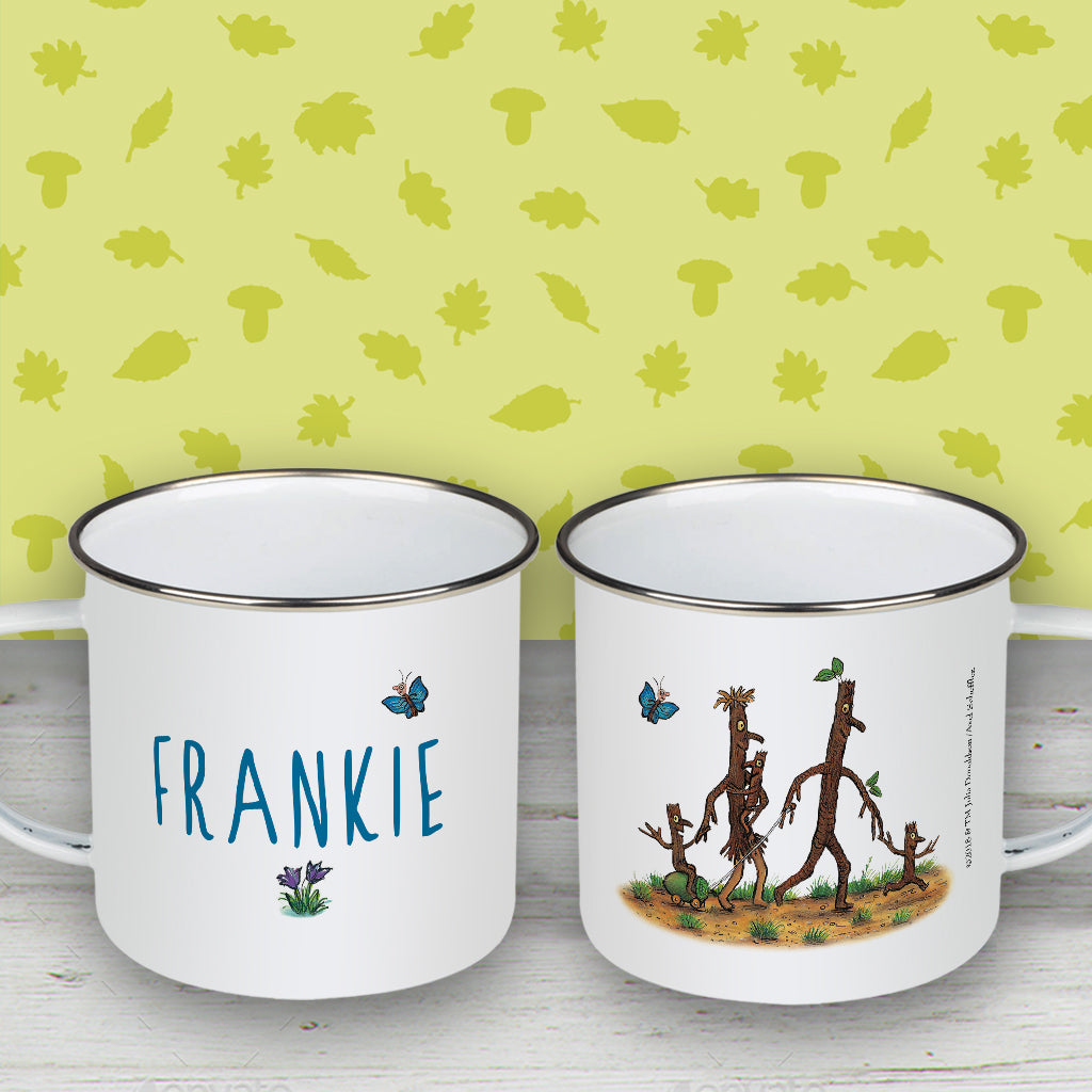 Stick Family Personalised Enamel Mug