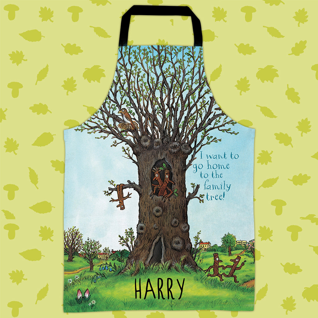 Family Tree Stick Man Personalised Apron