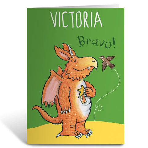 "Bravo" Zog Personalised Greeting Card 