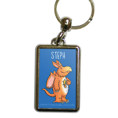 Blue Zog Personalised Metal Keyring