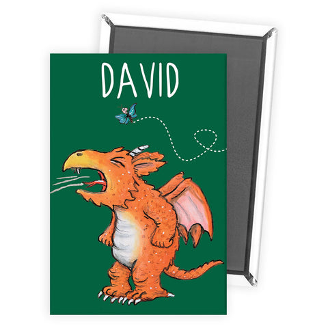 Green Zog Personalised Magnet