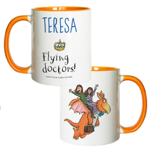 Flying Doctors! Zog Personalised Coloured Insert Mug