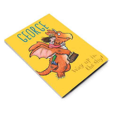 "Way up in the sky!" Zog Personalised A5 Notepad