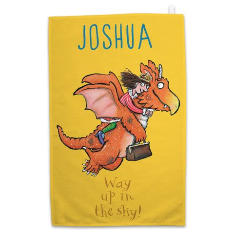 "What a good idea!" Zog Personalised Tea Towel 