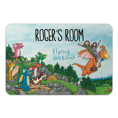 Flying Doctors! Zog Personalised Door Plaque