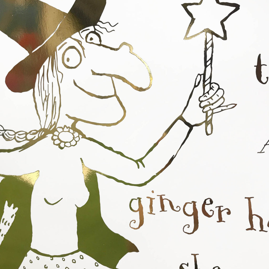 Room on the Broom Foil Art Print