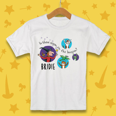 Room on the Broom Anniversary Capsule Personalised White T-shirt