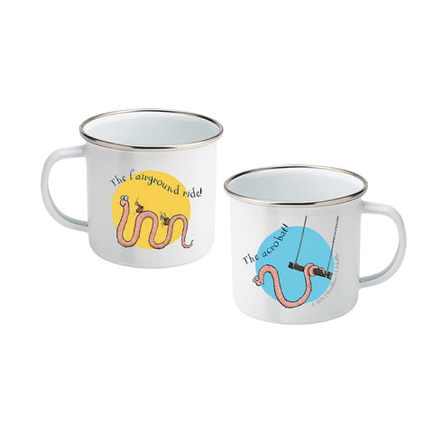 Superworm Enamel Mug