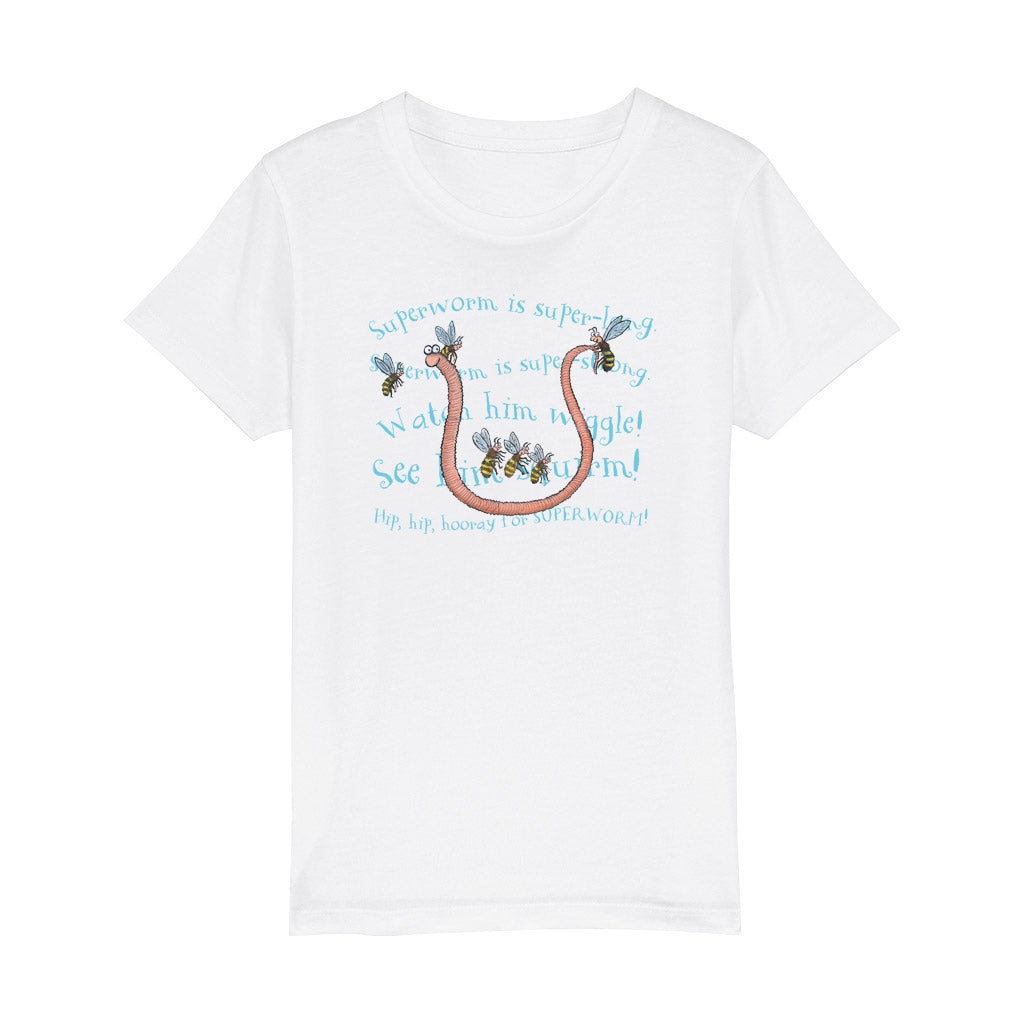 Superworm is super-long White T-shirt