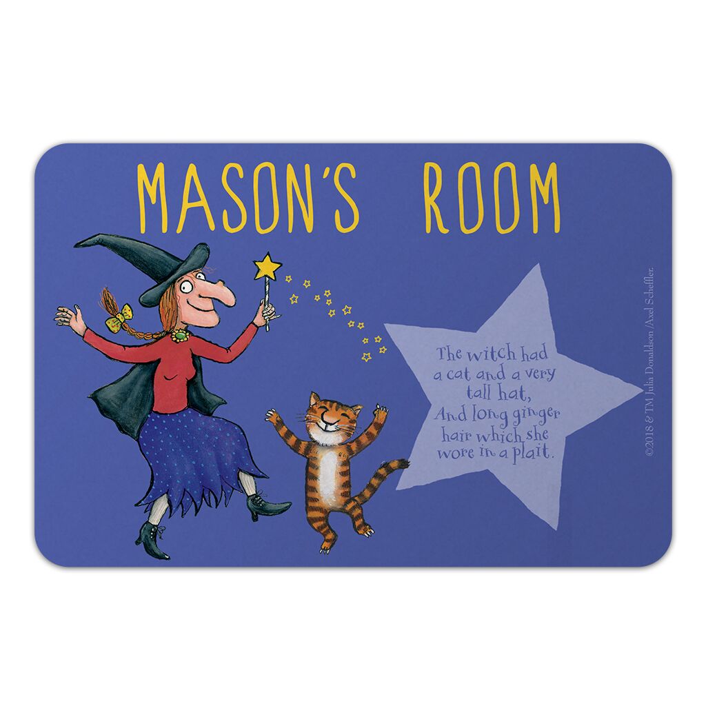 Room on the Broom - Personalised Door Plaques