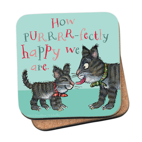 Purrrr-fectly Happy - Tabby McTat Coaster