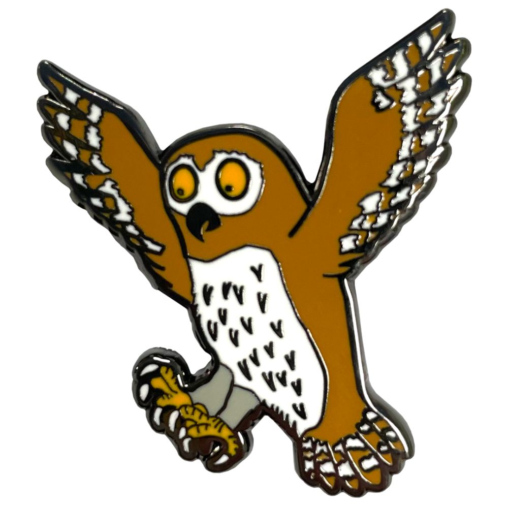 Owl Character Pin Badge