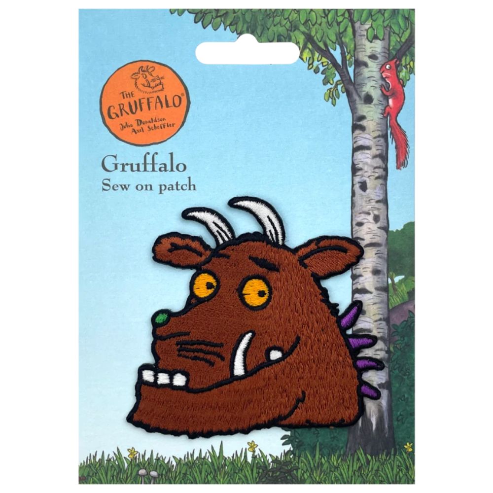 Gruffalo Appliqué Set – 4 Stuks Lapjes, Opstrijk- Of Opnaaimotieven Voor Kleding En Tassen