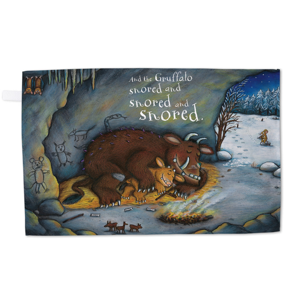 The Gruffalo's Child 'Snored and Snored' Tea Towel