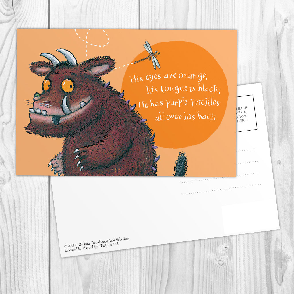 The Gruffalo 'His Eyes Are Orange' Postcard Pack of 8