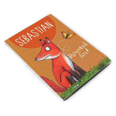 Roasted Fox Personalised A5 Notepad