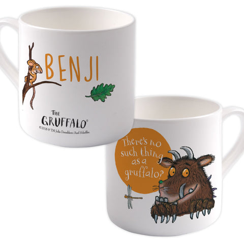 "there's no such thing as a Gruffalo" Personalised Large Bone China Mug