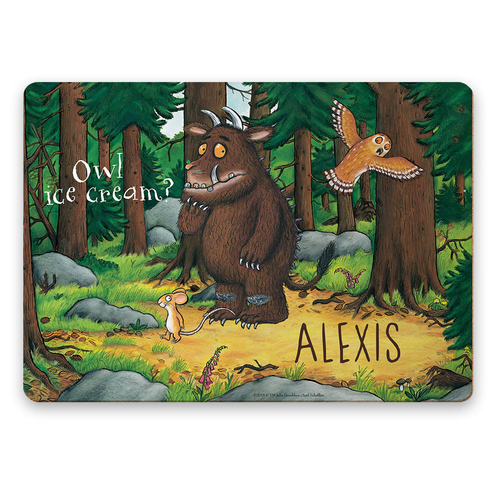 Gruffalo and Owl Personalised Placemat