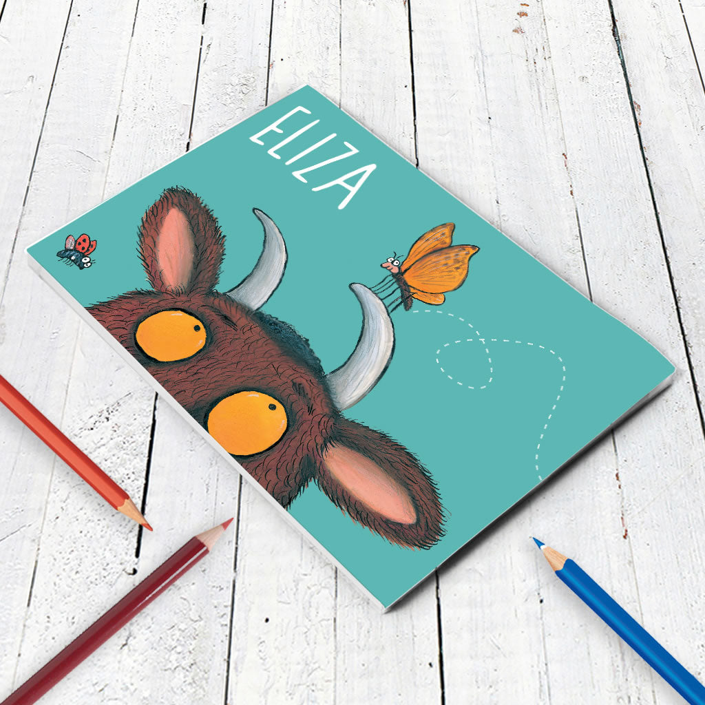 Gruffalo and Butterfly Personalised A5 Notepad (Lifestyle)