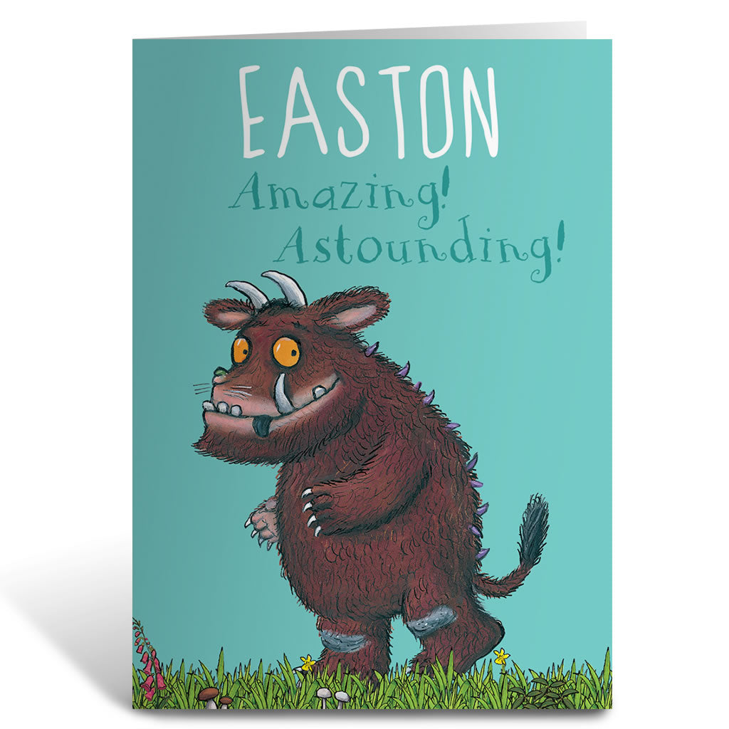 "Astounding!" Gruffalo Personalised Greeting Card