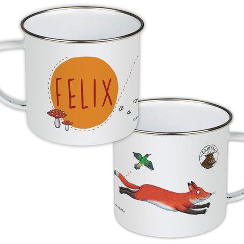 Fox Personalised Enamel Mug
